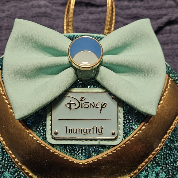 NWT Disney Loungefly Princess Jasmine sequin mini backpack - Picture 2 of 11